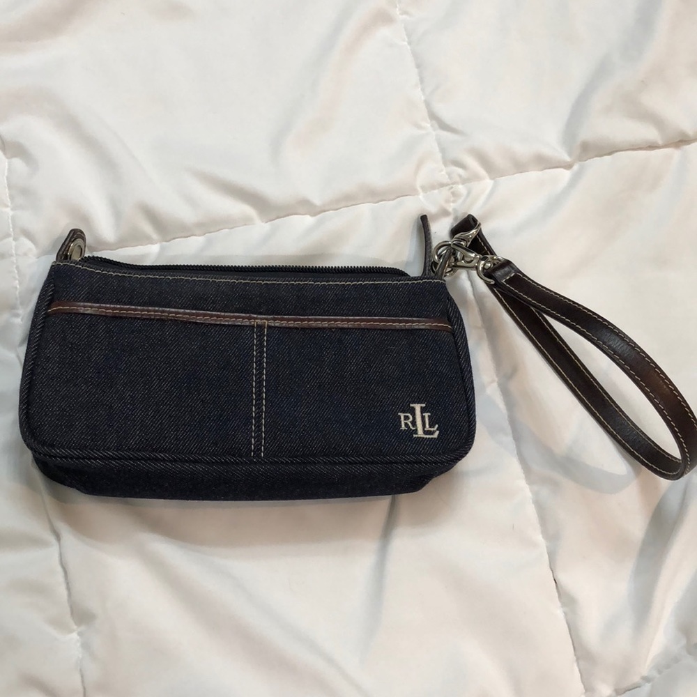 Ralph Lauren denim wristlet